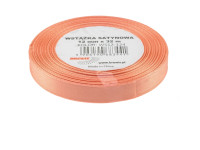 Wstążka satynowa 12mmx32m łososiowa Brewis